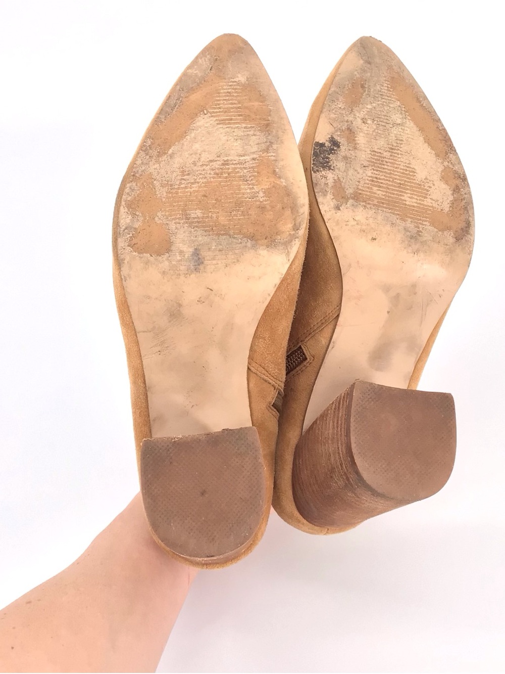 Steve Madden Classic Hippie Stacked Size Zip Brown Heel Pumps Size 9 - Picture 12 of 12